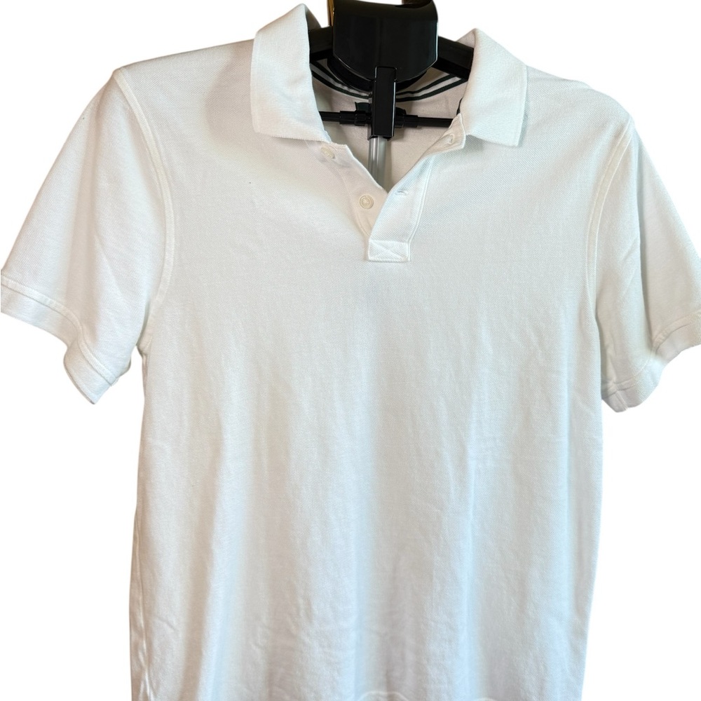 J. Crew Crisp White Polo Shirt
